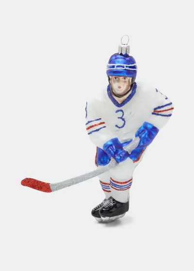 Bergdorf Goodman Hockey Player Christmas Ornament