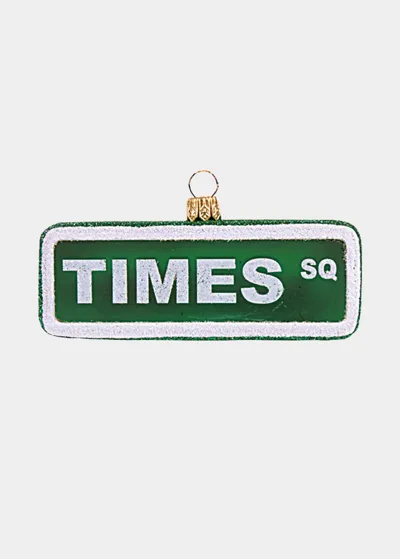 Bergdorf Goodman Times Square Sign Christmas Ornament