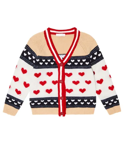 Monnalisa Kids Cardigan For Girls In Beige