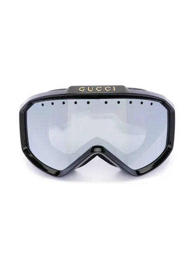 Gucci Mirrored Mask Injection Ski Goggles In Black