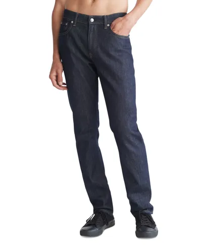 Calvin Klein Men's Slim Fit Stretch Jeans In Ck Blue Rinse