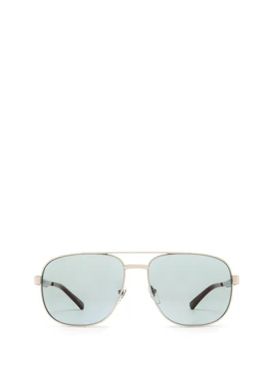 Gucci Eyewear Aviator Sunglasses In Silver