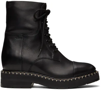 Chloé Black Noua Ankle Boots