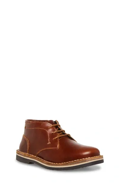 Steve Madden Kids' Bharkeen Chukka Boot In Cognac Leather