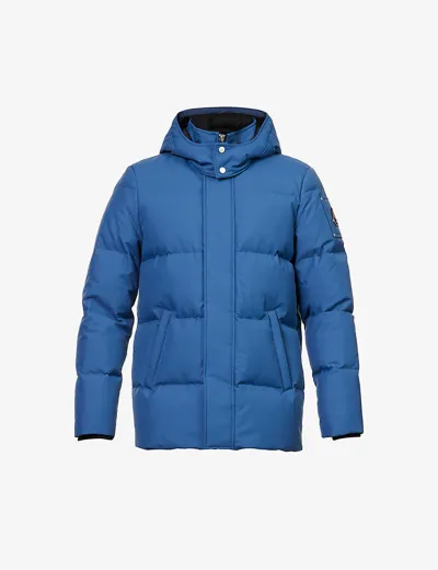 Moose Knuckles Cloud 3q Hooded Jacket In Faded Denim