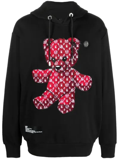 Philipp Plein Teddy Bear Long-sleeve Hoodie In Multi