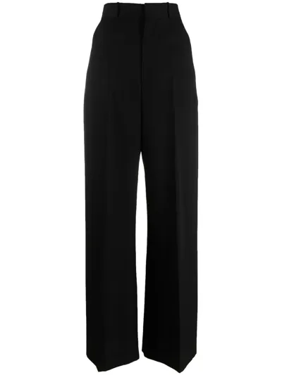 Del Core High-waisted Wide-leg Trousers In Schwarz