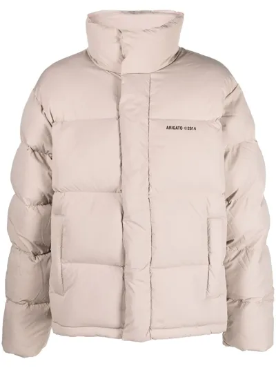 Axel Arigato Recycled Polyester Puffer Jacket In Nude