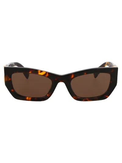 Miu Miu Eyewear Rectangular Frame Sunglasses In Multi