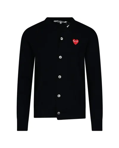 Comme Des Garçons Play Buttoned Long In Black