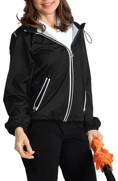 Kinona Pack & Play Lightweight Golf Jacket In Black