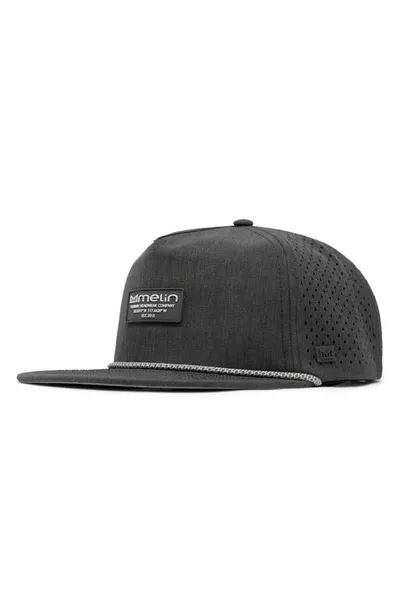 Melin Hydro Coronado Snapback Baseball Cap In Heather Charcoal