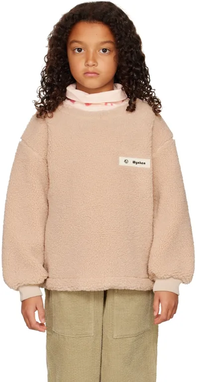 Wynken Kids Pink Cresta Sweatshirt In Soft Pink