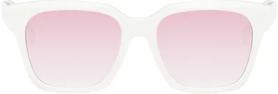 Givenchy White Square Sunglasses In White / Gradient Or