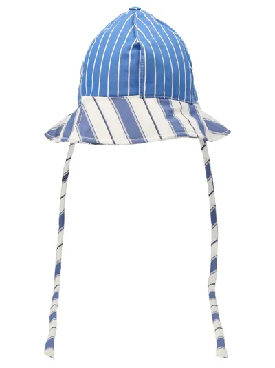 Sunnei Striped Bucket Hat In Multicolor