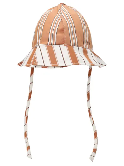 Sunnei Striped Bucket Hat In Multicolor