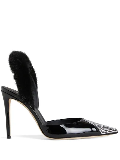 Giuseppe Zanotti Henriette Strass Embellished Pumps In Black