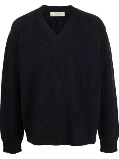 Paura Venezia V-neck Sweater In Black