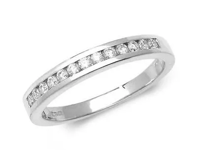 Pre-owned Eternity 0.25ct Diamant 1/2  Kanal Set Ring