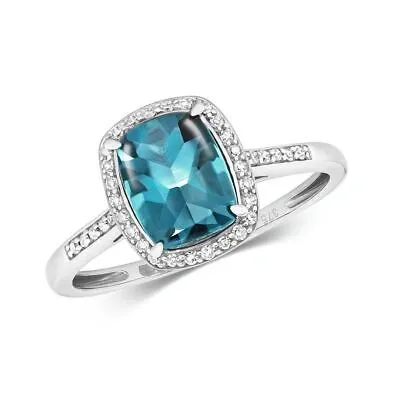 Pre-owned So Diamant & London Blauer Topas Ring Grössen