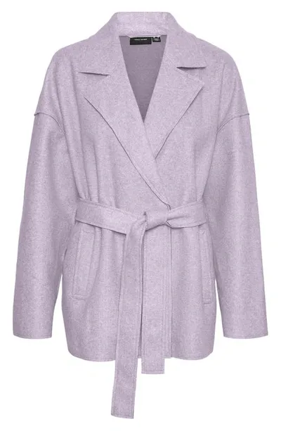 Vero Moda Paulario Wrap Jacket In Lavender Fog Detail Melange