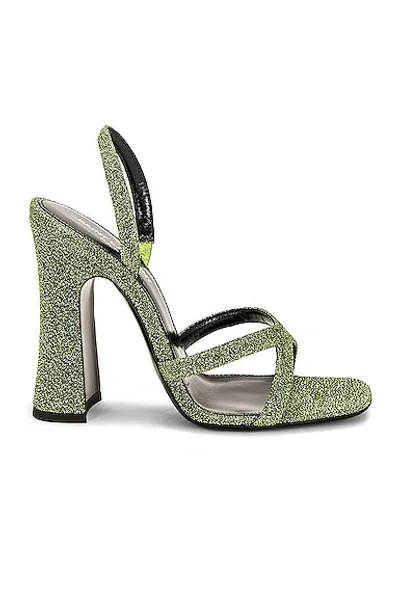 Saint Laurent Arancha 110 Heeled Sandals In Green