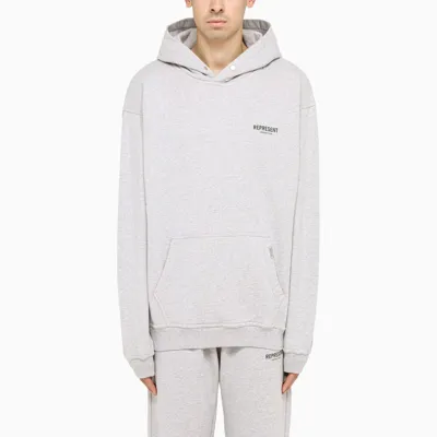 Represent Grey Cotton Hoodie