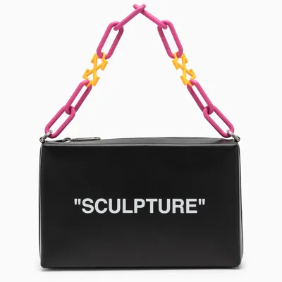 Off-white Black Leather Handbag Sculpture