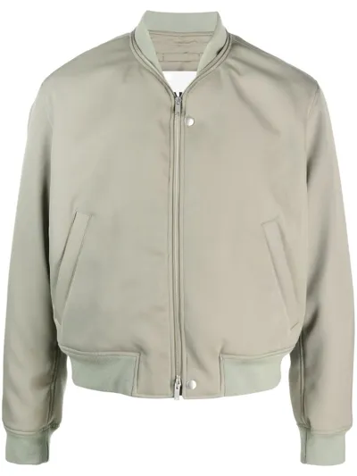 Jil Sander Zip-fastening Bomber Jacket In Medium Green