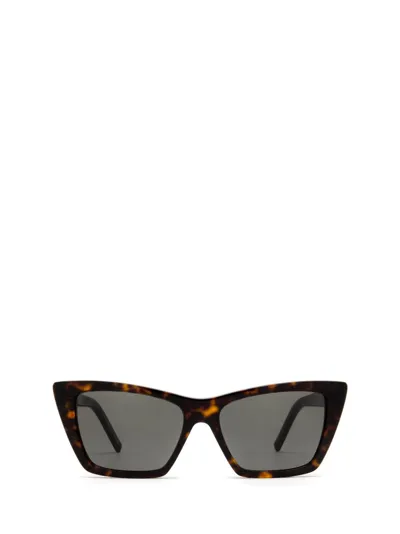 Saint Laurent Eyewear Sunglasses In Havana