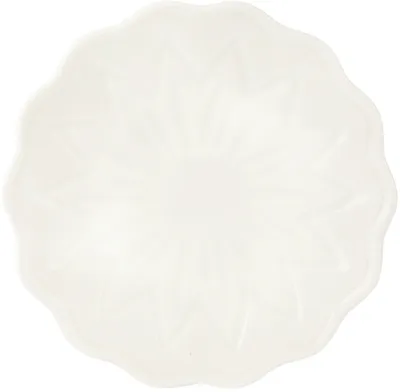 Paula Canovas Del Vas White Flower Plate