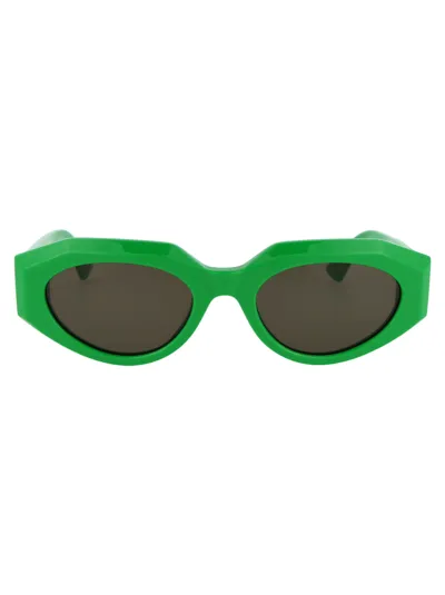 Bottega Veneta Bv1031s-005 - Green Sunglasses In Grey