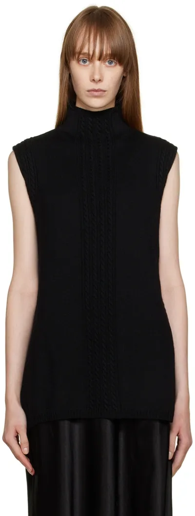 Max Mara Rio Sleeveless Sweater In Black