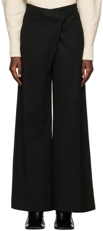 Rosetta Getty Black Fold Trousers