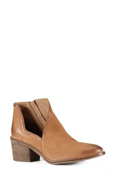 Diba True Ma Sheena Bootie In Rich Cognac Brown