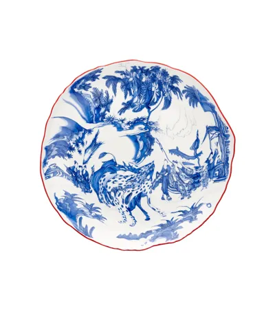 Seletti Diesel Living Dinner Plate In Blue