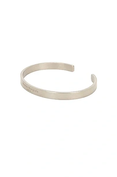 Maison Margiela Cuff Bracelet In Palladioburattato