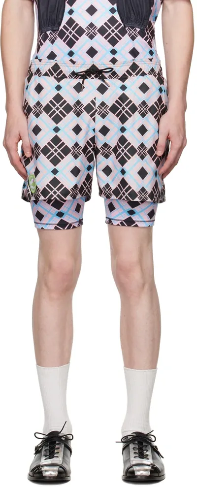 Chopova Lowena Pink Layered Shorts In Multi