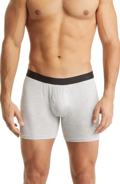 Meundies Boxer Briefs In Heather Grey