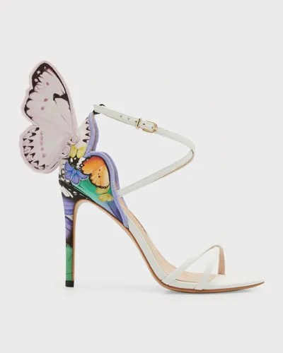 Sophia Webster Chiara Butterfly Napa Ankle-strap Stiletto Sandals In Butterfly Meadow