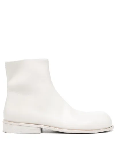 Marsèll Zipped Ankle Boots In Neutrals