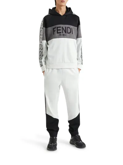 Fendi Jersey Joggers In Nude & Neutrals