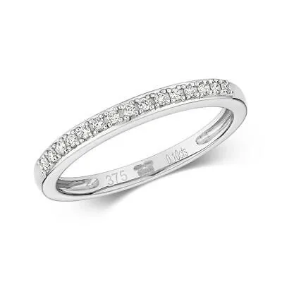 Pre-owned Eternity 0.10 Diamant Klaue Set  Ring Grössen J-q