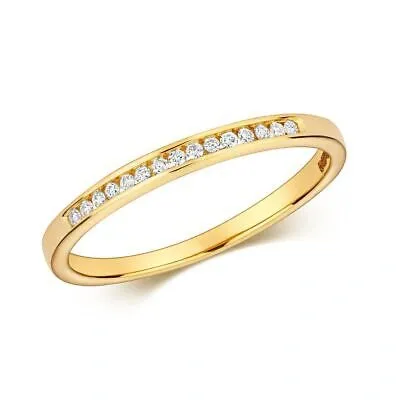 Pre-owned Eternity 0.07ct Diamant  Kanal 0.07ct Gelbgold