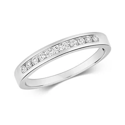 Pre-owned Eternity 0.17 Diamant Halb  Ring Grössen J-q