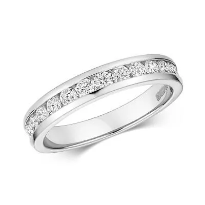 Pre-owned Eternity 0.50ct Diamant Halb  Ring Grössen J-q