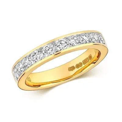 Pre-owned Eternity 1.00ct Diamant 10 Stein  Kanal Set Gelbgold