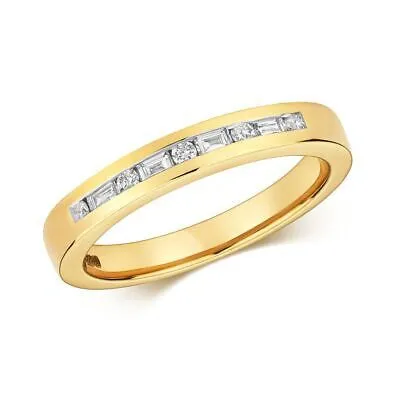 Pre-owned Eternity 0.26ct Diamant  Steine Ringgrössen J-q Gelbgold