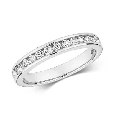 Pre-owned Eternity 0.33ct Diamant Kanal  Ring Grössen J-q