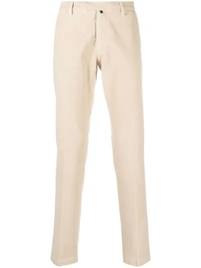 Borrelli Corduroy Slim-fit Chinos In Beige